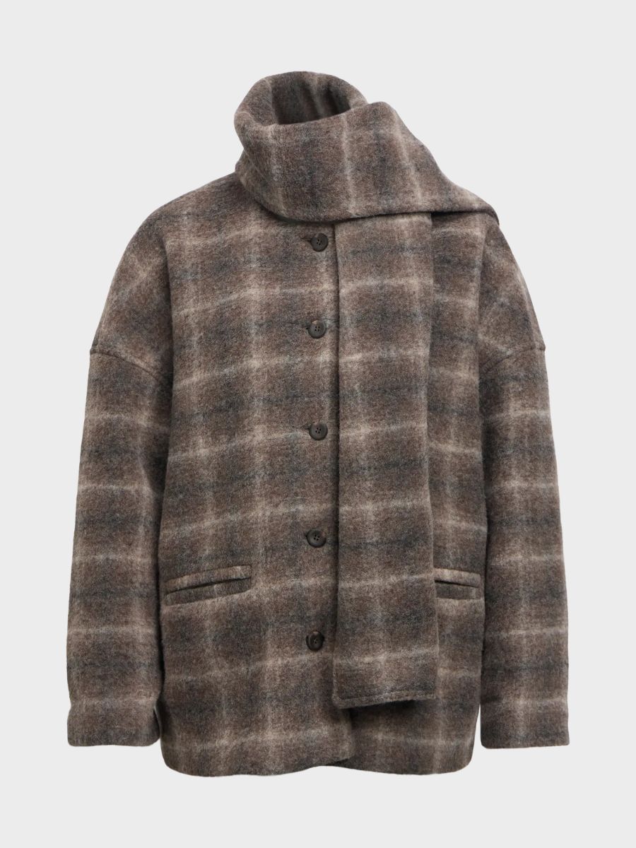 Object - Maise Scarf Jacket - Carafe Multi