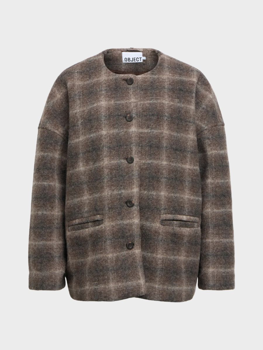 Object - Maise Scarf Jacket - Carafe Multi