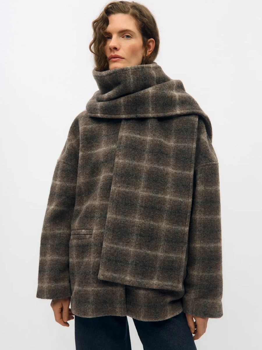 Object - Maise Scarf Jacket - Carafe Multi