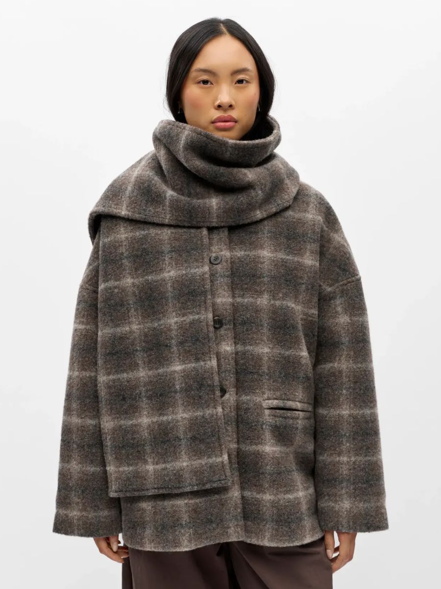 Object - Maise Scarf Jacket - Carafe Multi