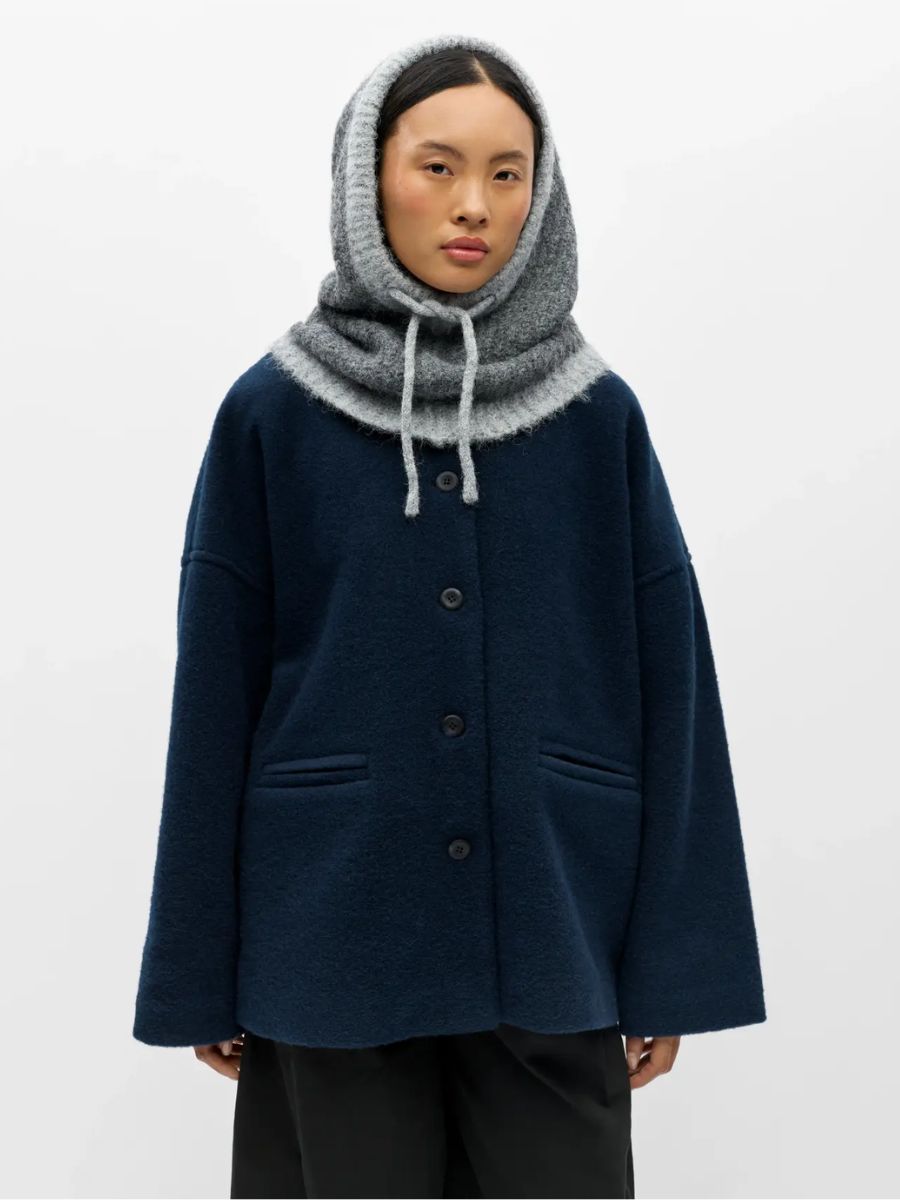 Object - Milu Knitted Balaclava - Medium Grey Melange