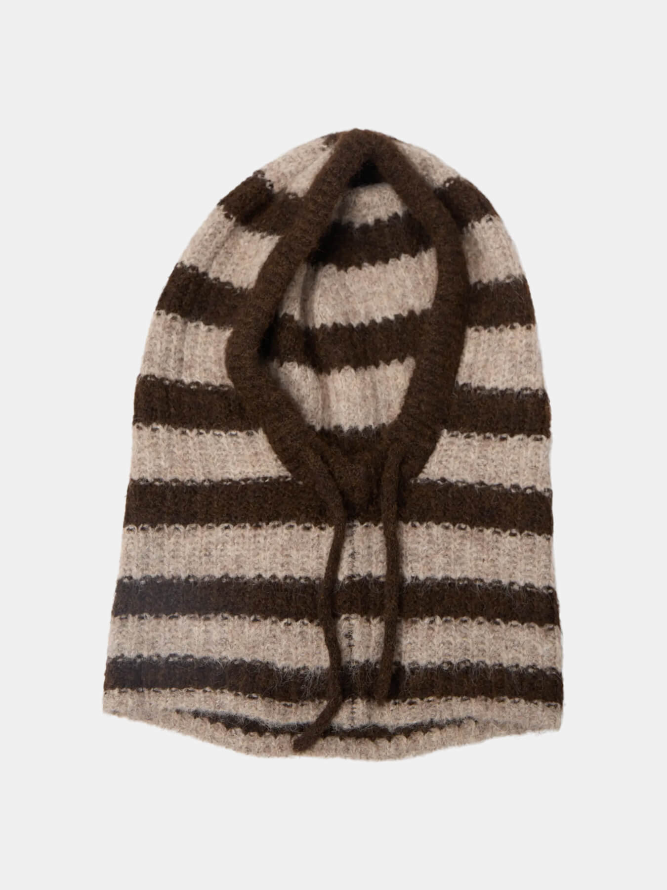 Object - Milu Knitted Balaclava - Seal Brown/Humus