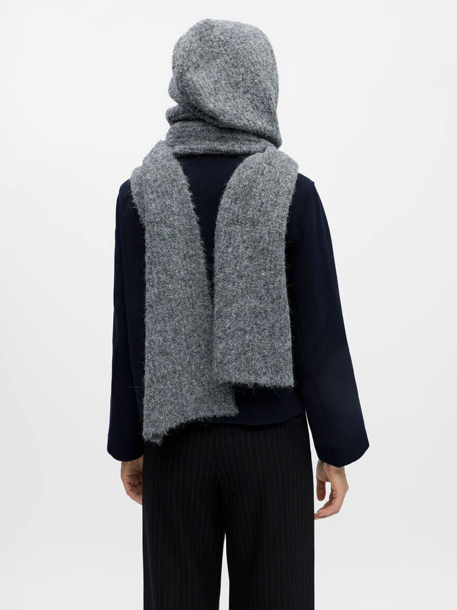Obkect Milu Scarf Balaclava - Medium Grey Melange.