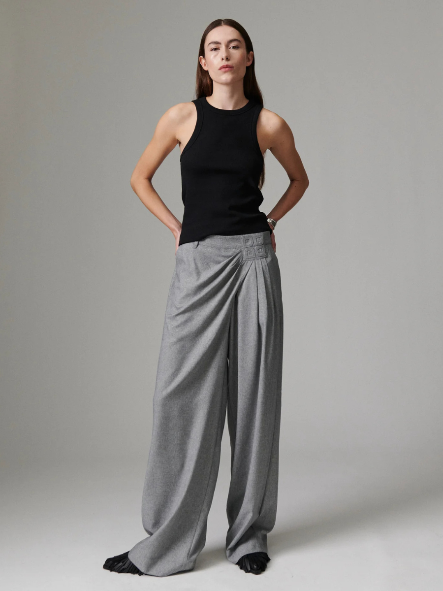 Day Birger ét Mikkelsen - Onyx Corporate Day Trousers - Medium Grey Melange