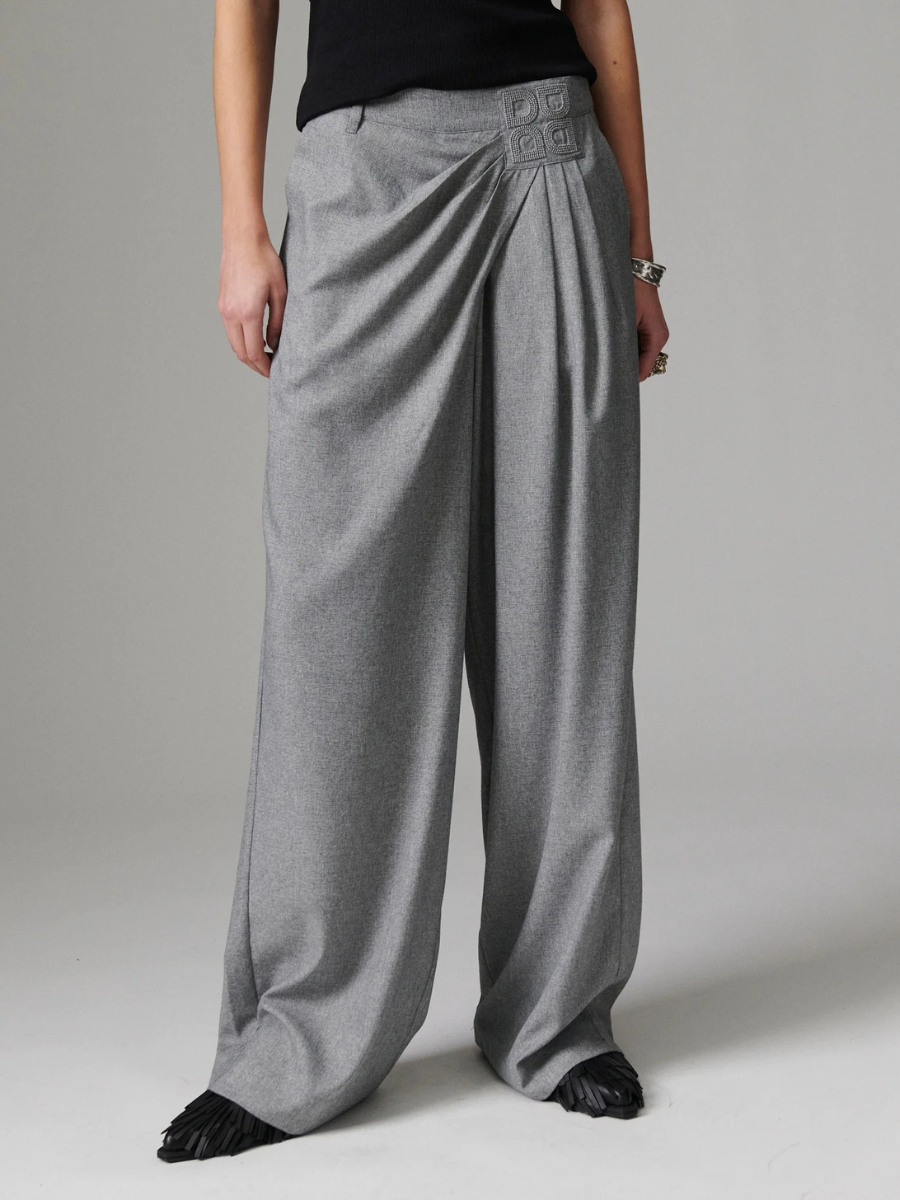 Day Birger ét Mikkelsen - Onyx Corporate Day Trousers - Medium Grey Melange