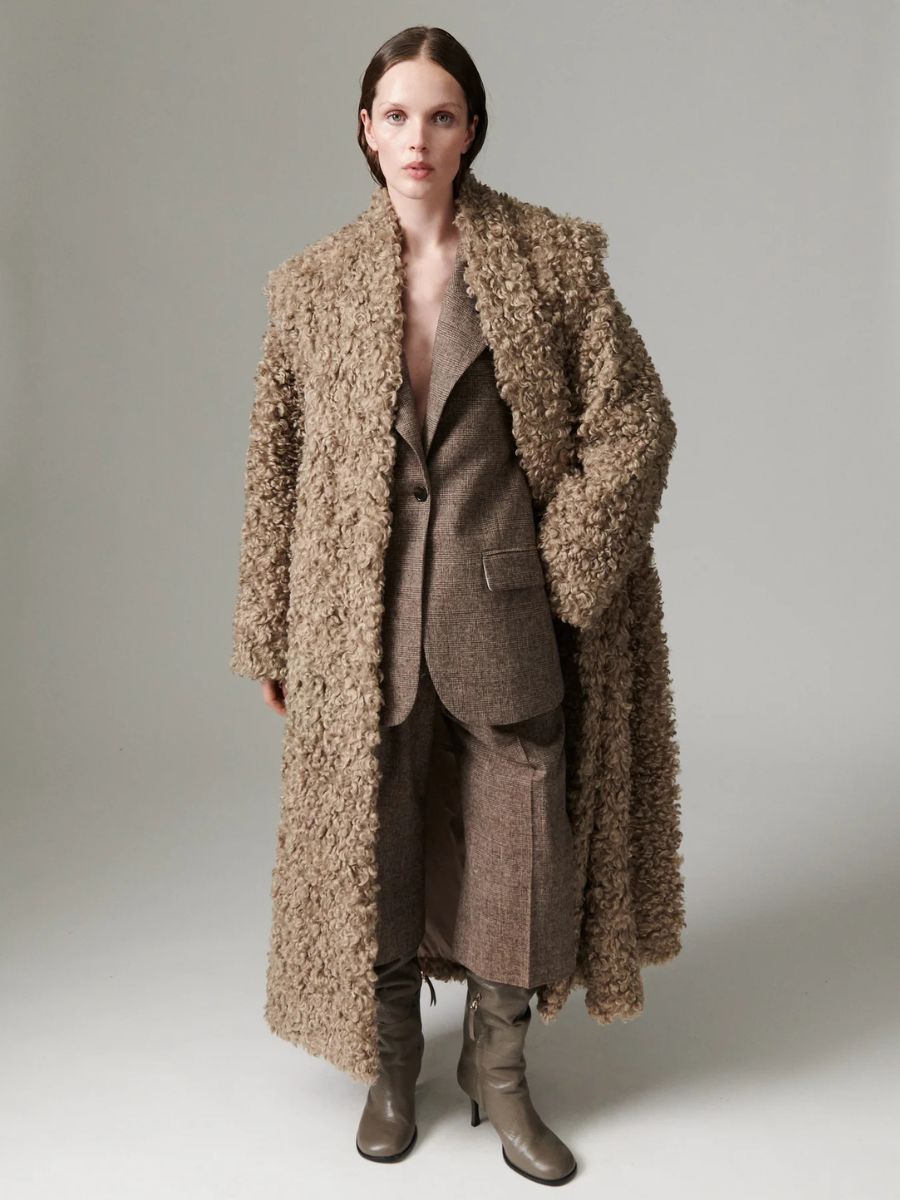 Day Birger et Mikkelsen - Otis Furry Coat - Walnut