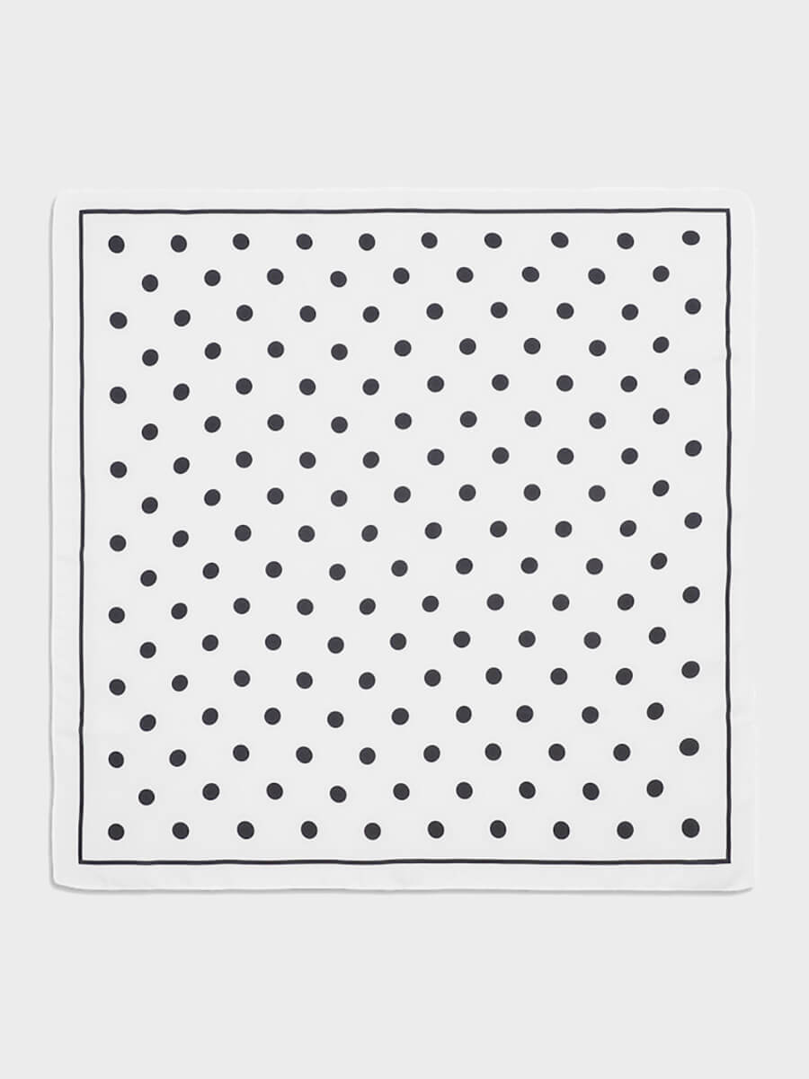 SUI AVA Polka Dot Scarf - Black