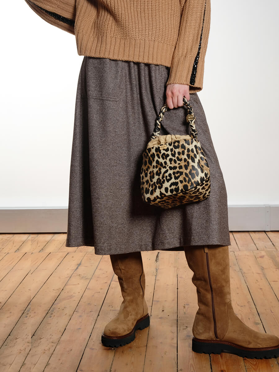 GANNI
Ganni Bou Bucket Bag - Leopard Print