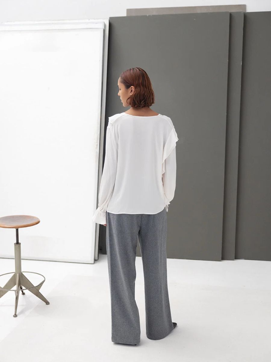 Project AJ117 - Babette Blouse - Chalk