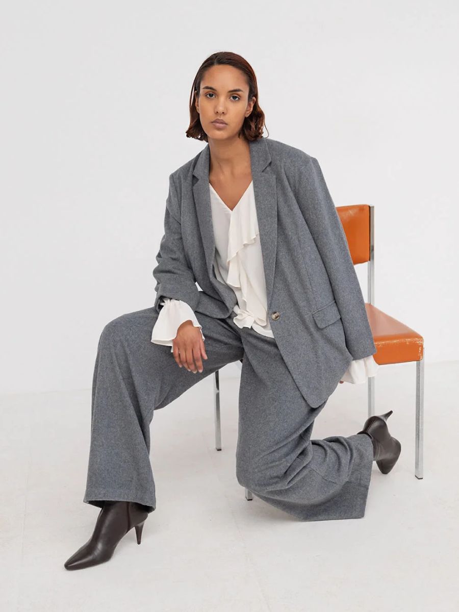 Project AJ117 - Babette Blouse - Chalk
