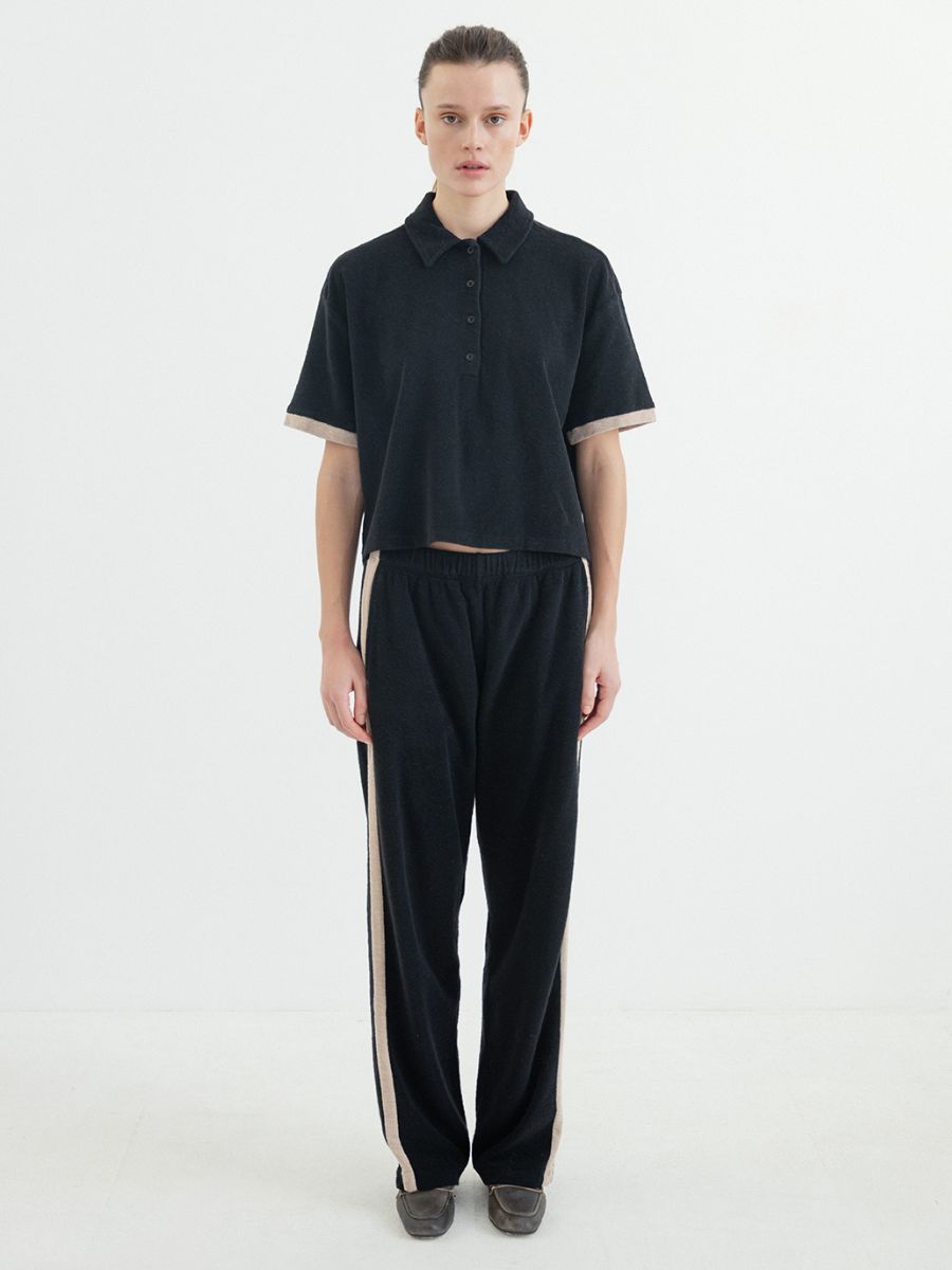 Project AJ117 - Celine Polo Top - Black