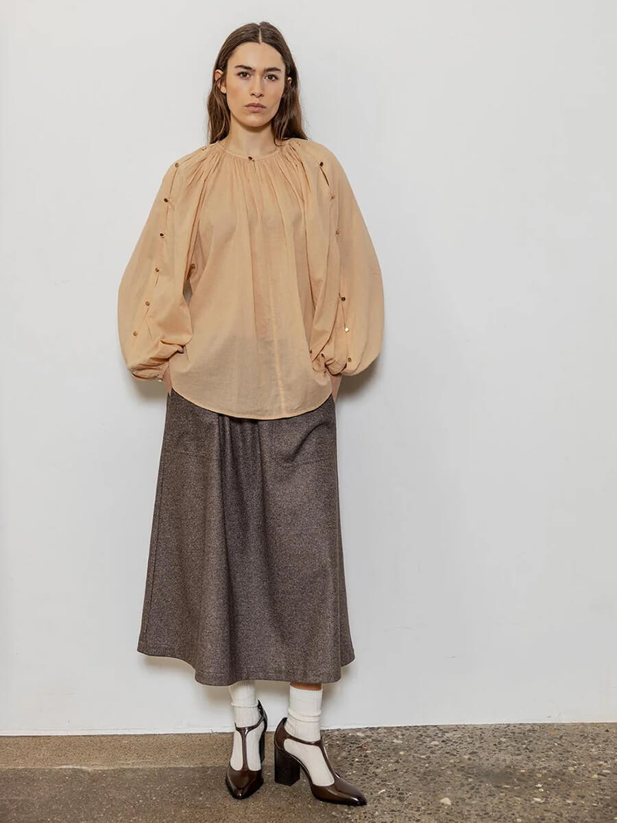 Project AJ117 - Dama Skirt - Walnut