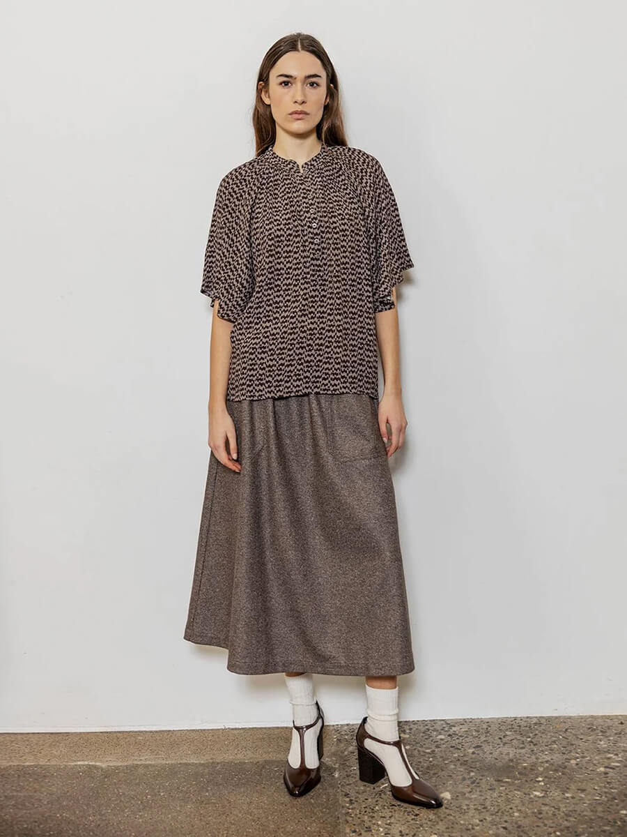 Project AJ117 - Dama Skirt - Walnut