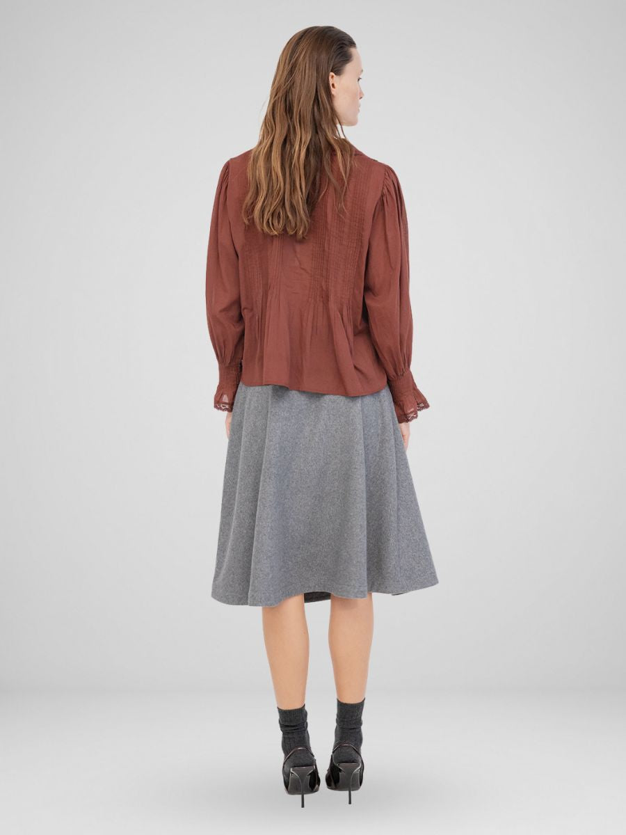 Project AJ117 - Gala Blouse - Russet Brown