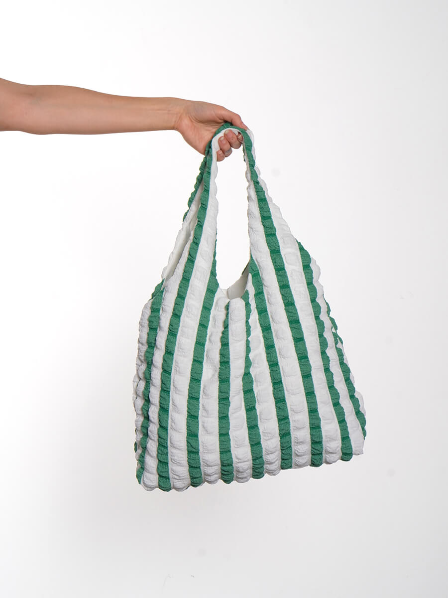 Quirkiness-By-P-Candy-Bag-Green-Stripe