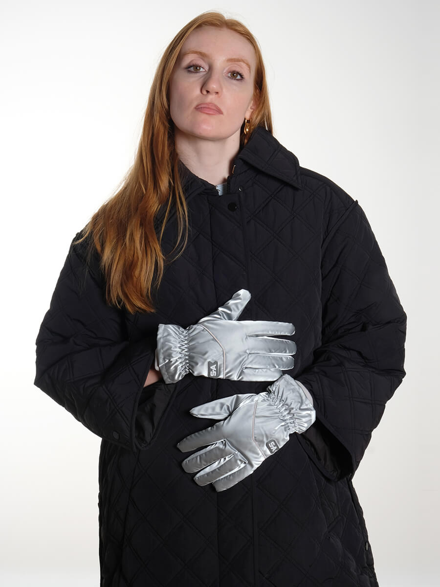 Racing Gloves - Silver