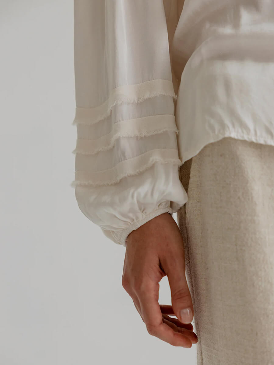 PROJECT AJ117 Rebekka Blouse - Chalk