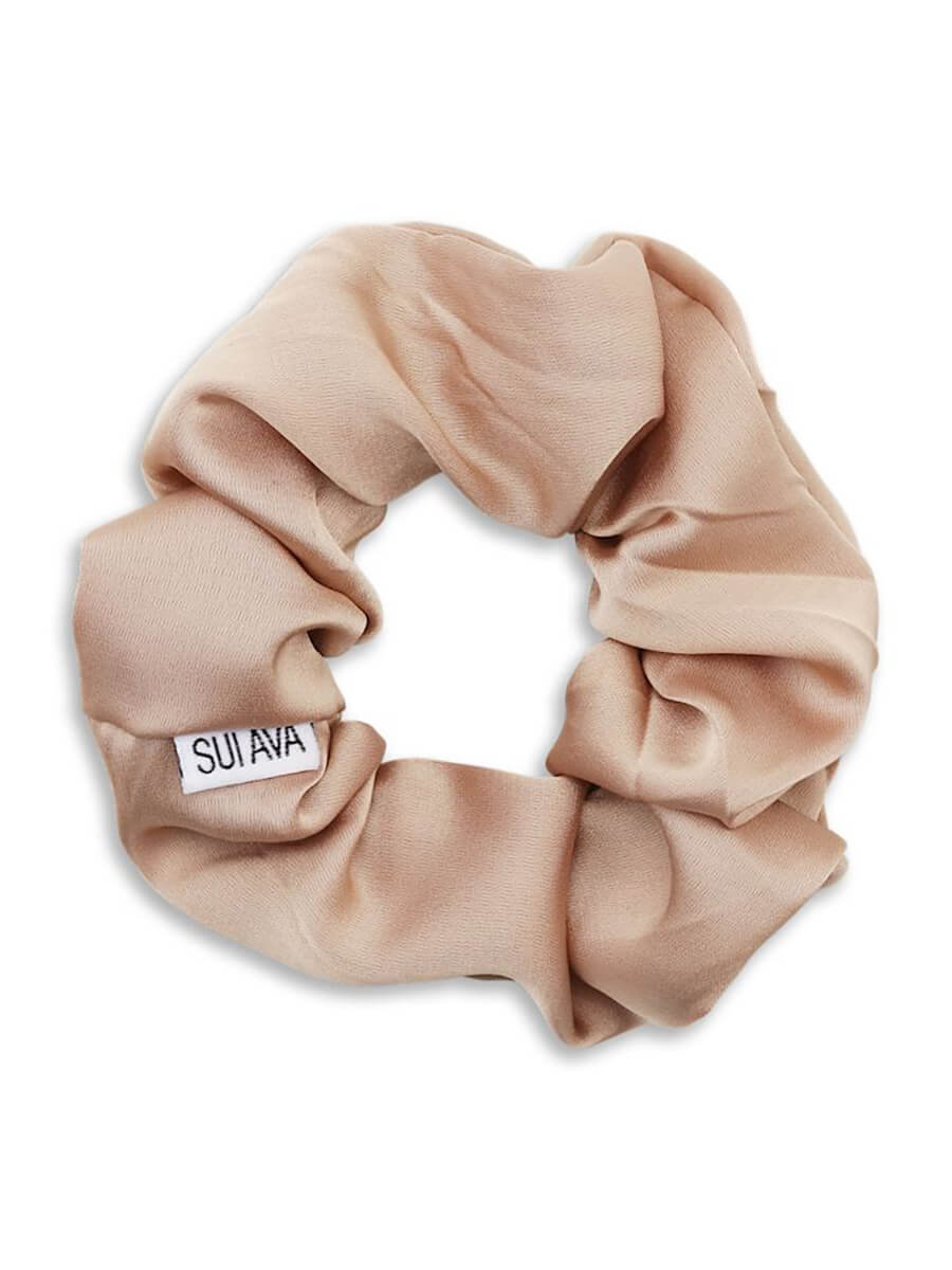 SUI AVA Ribbon Scrunchie Almond