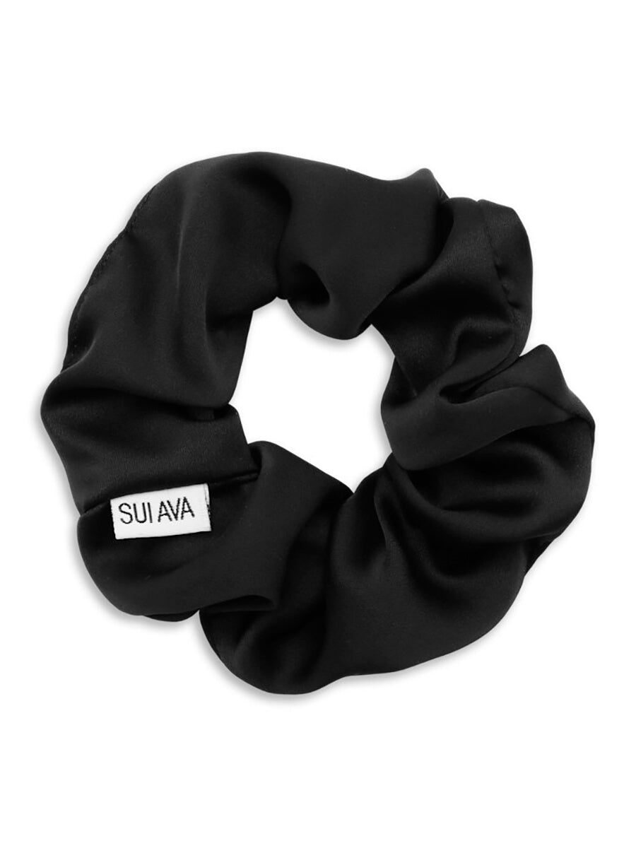 SUI AVA Ribbon Scrunchie - Black