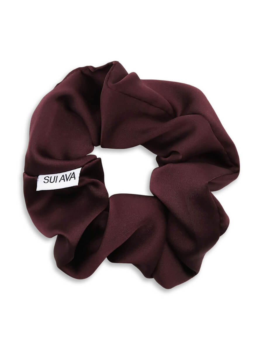 SUI AVA Ribbon Scrunchie Burgundy
