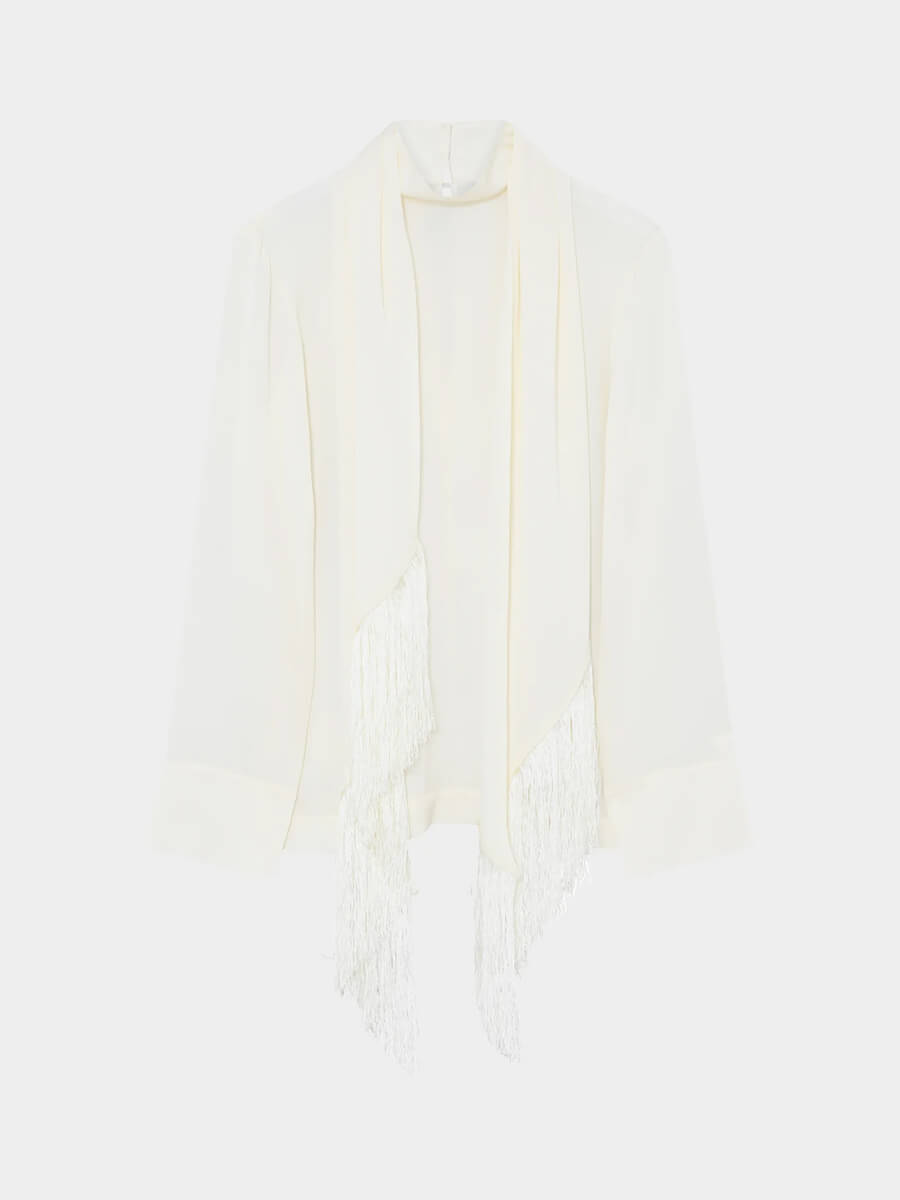 Day Birger et Mikkelsen Rios Matte Crepe Blouse - Vanilla