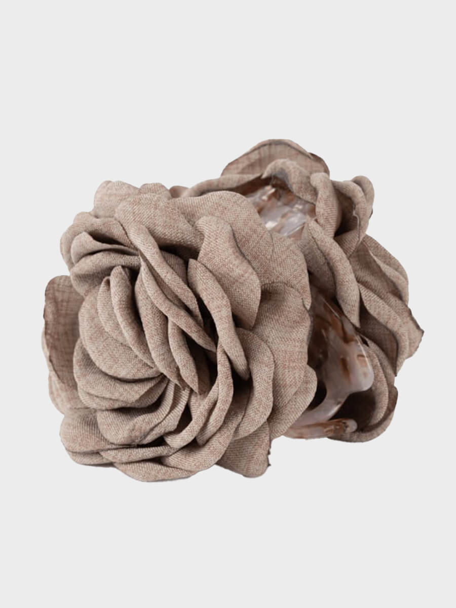 Sui Ava Rosa Hair Clip - Taupe