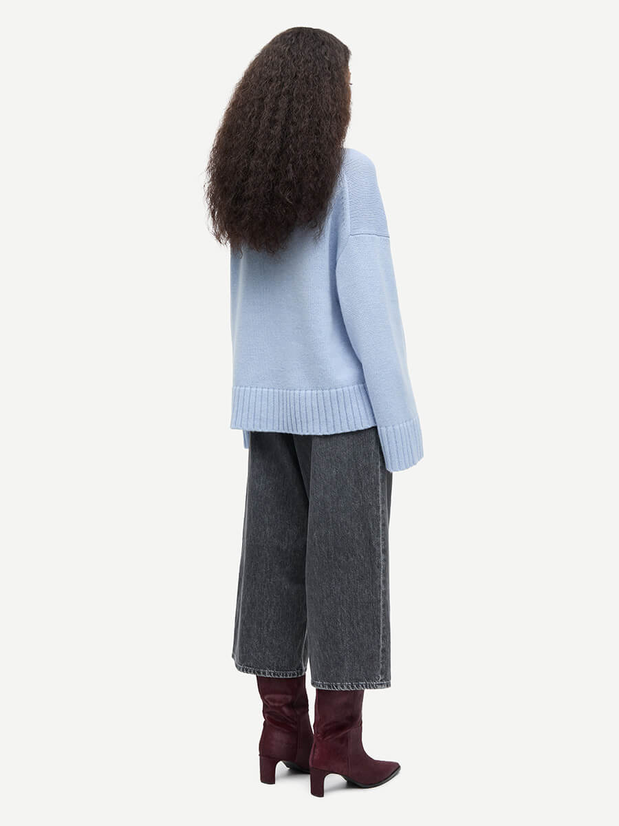 Samsoe Samsoe Sakeiku Sweater - Cashmere Blue