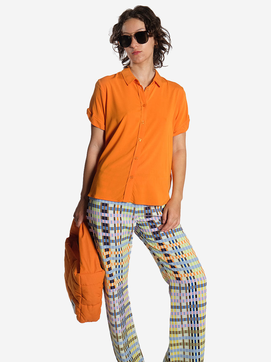 SAMSOE-SAMSOE--Majan-Short-Sleeve-Shirt-Russet-Orange