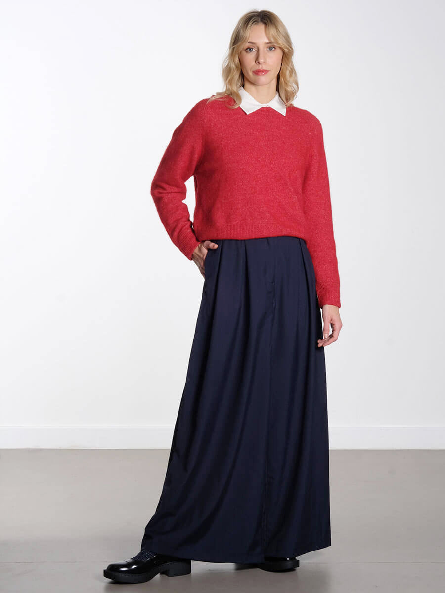 SAMSOE SAMSOE
Nor O-N Short Jumper - Scarlet Sage