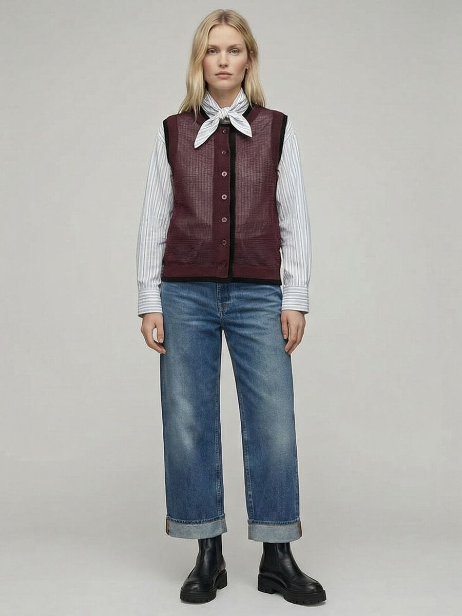 Essentiel Antwerp Jomato Shirt - Blue and White Stripe