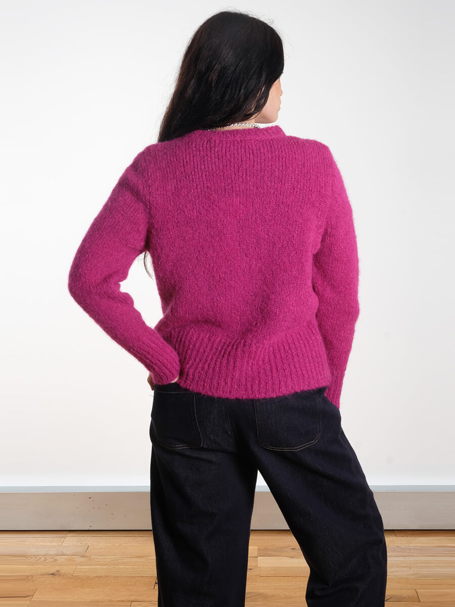 SIBIN LINNEBJERG Chicago Cardigan - fuscia