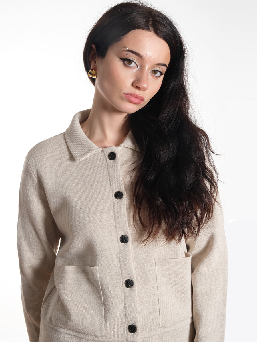 sibin linnebjerg Kaja Cardigan - Dark Sand