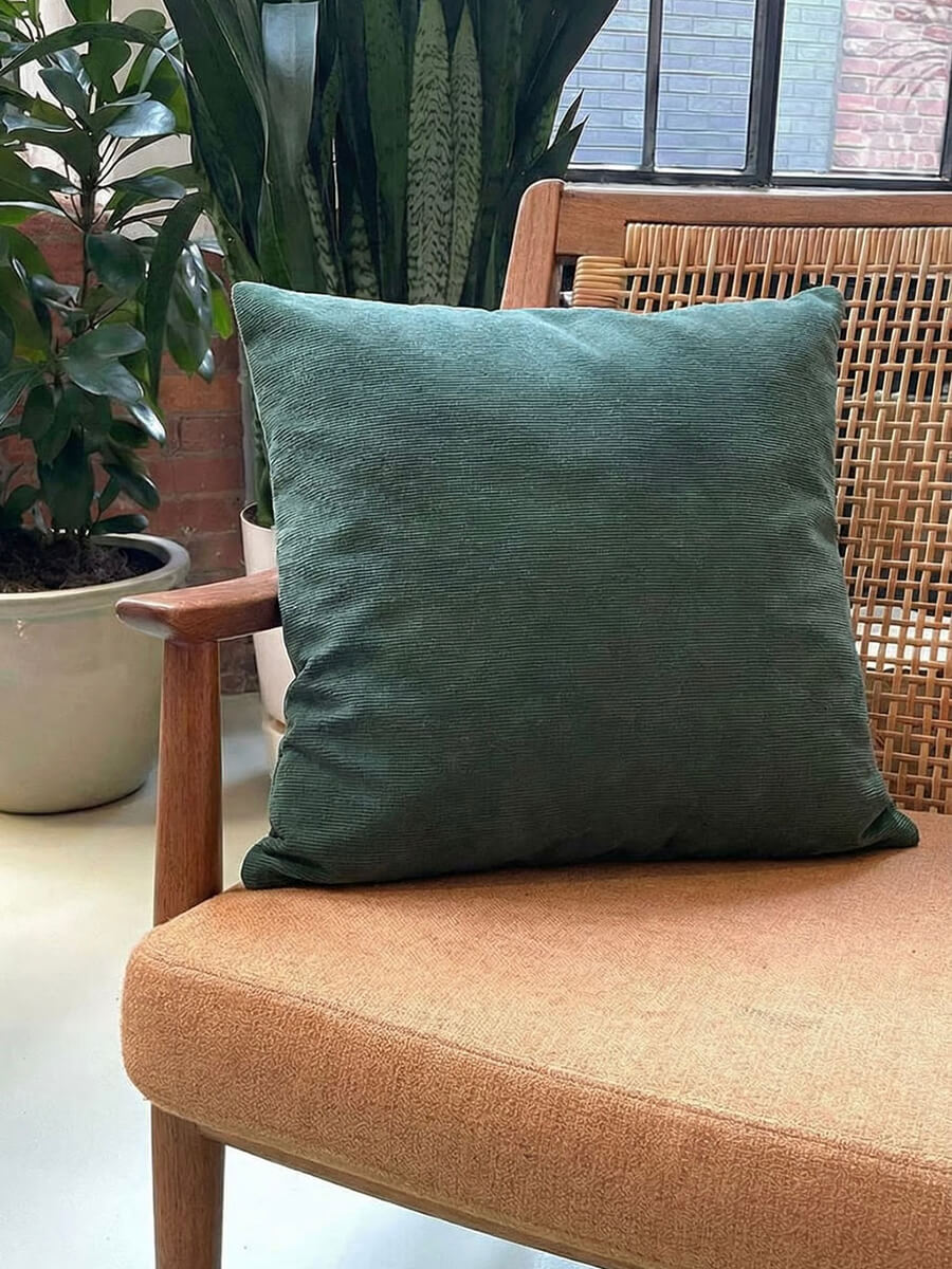 SIBIN LINNEBJERG Merino Pillowcase 50x50 - Melange Green