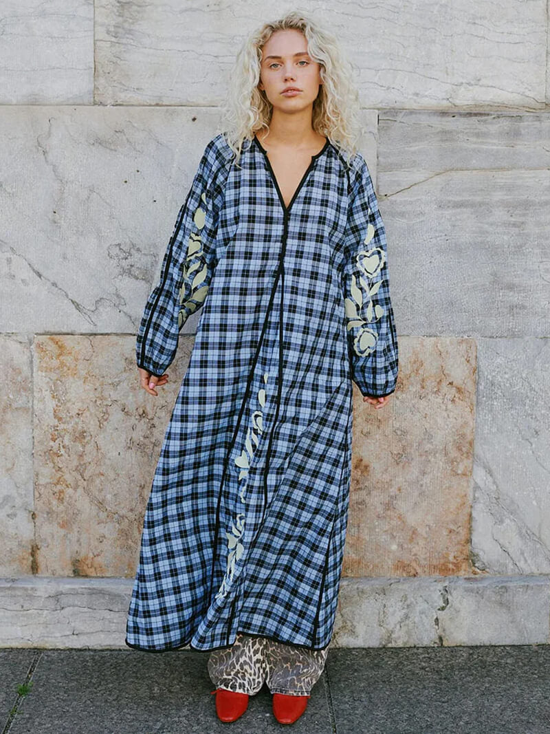SISSEL EDELBO
Fran Dress - Blue Checks