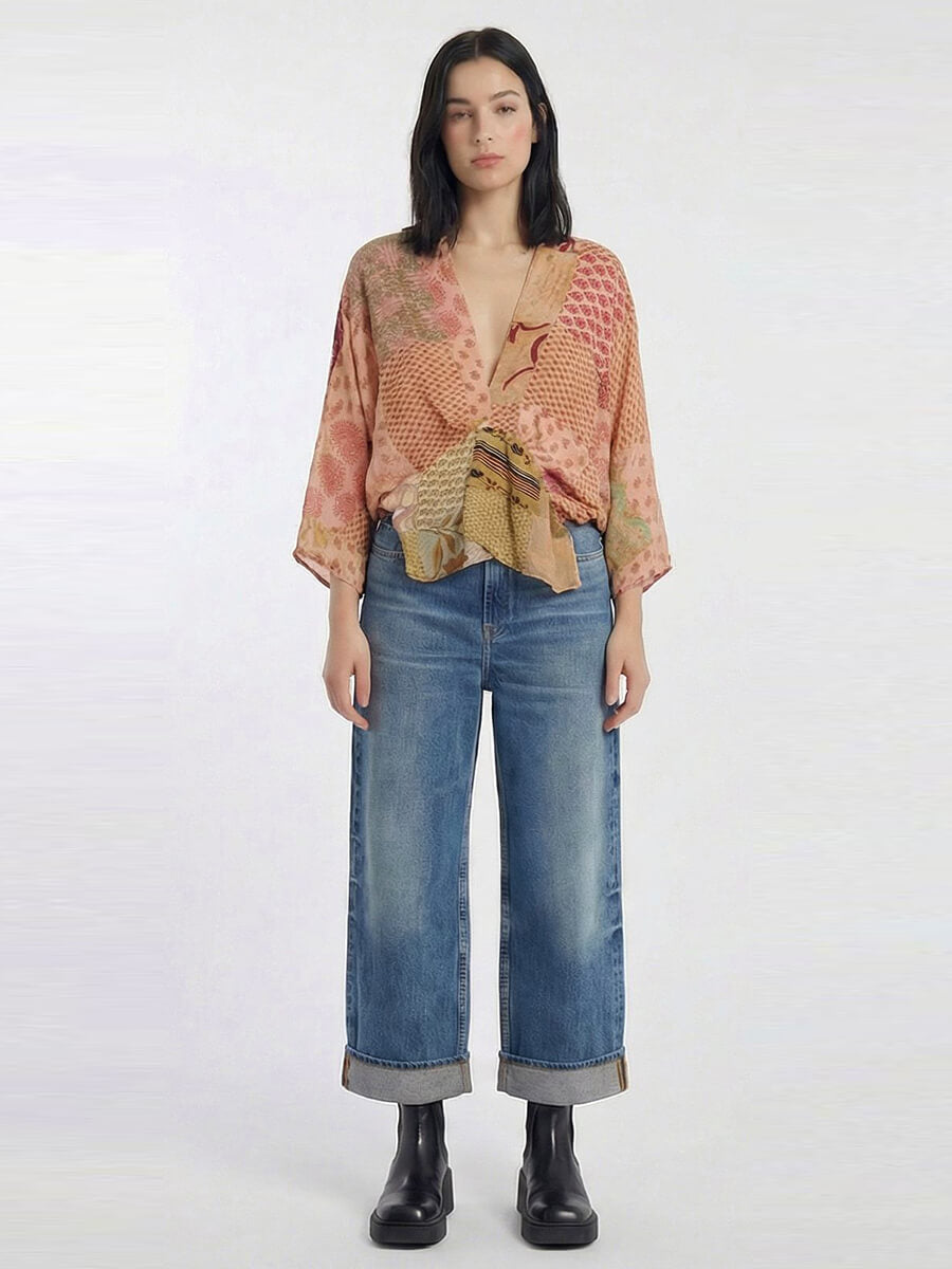 SISSEL EDELBO
Juno Silk Patchwork Top - No.47