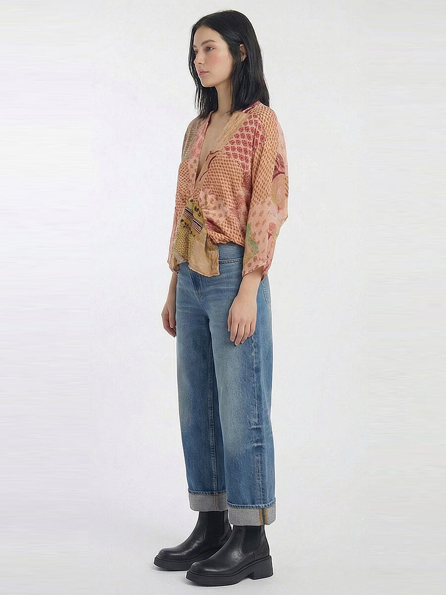 SISSEL EDELBO
Juno Silk Patchwork Top - No.47