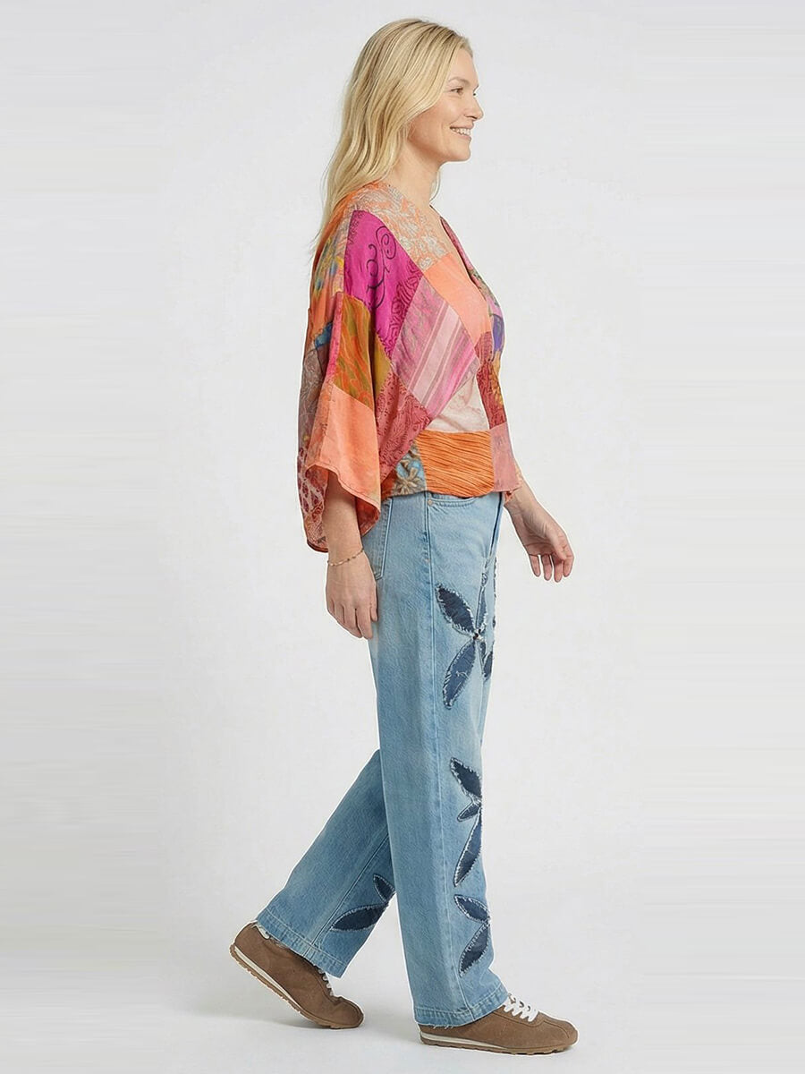 SISSEL EDELBO
Juno Silk Patchwork Top - No.61