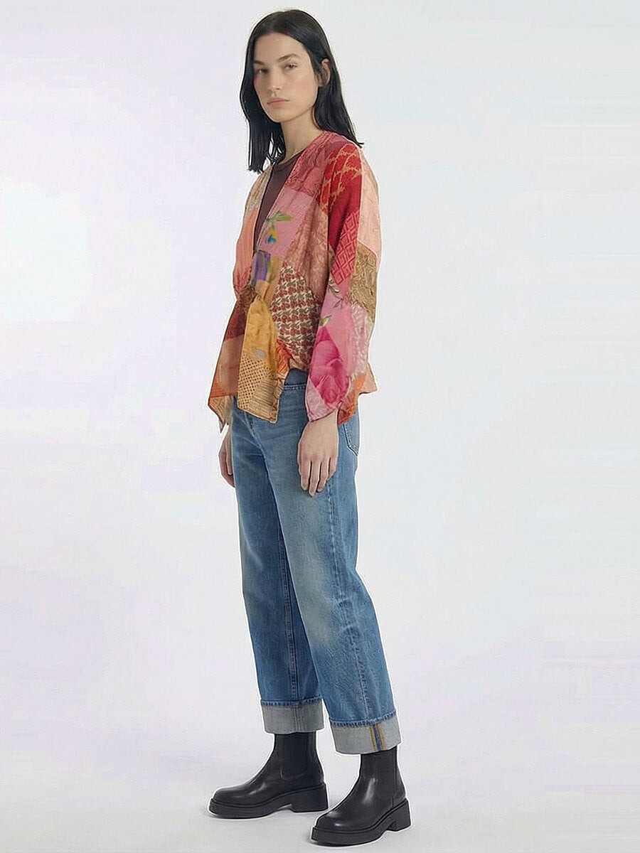 SISSEL EDELBO
Juno Silk Patchwork Top - No.61