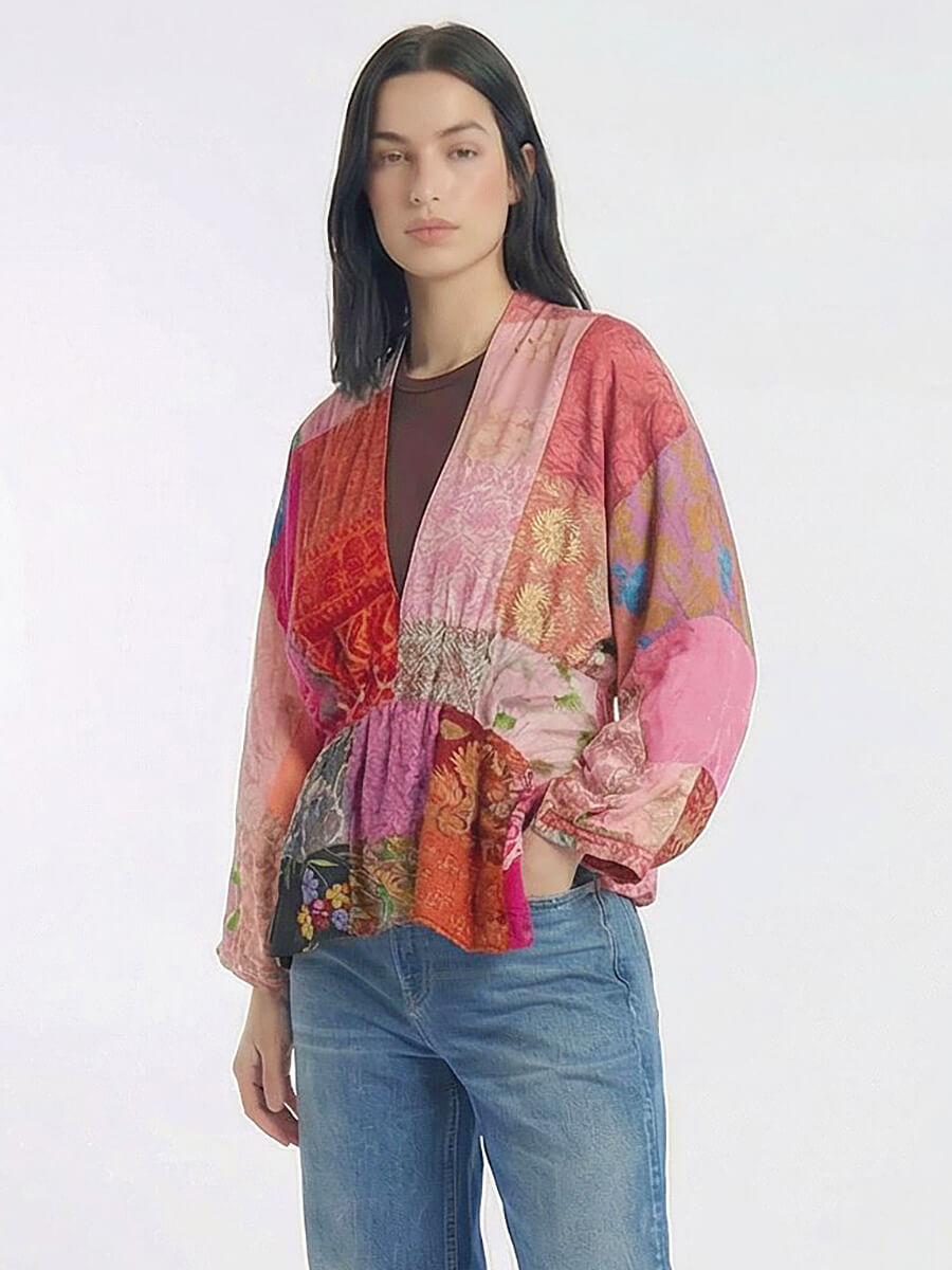 SISSEL EDELBO
Juno Silk Patchwork Top - No.68