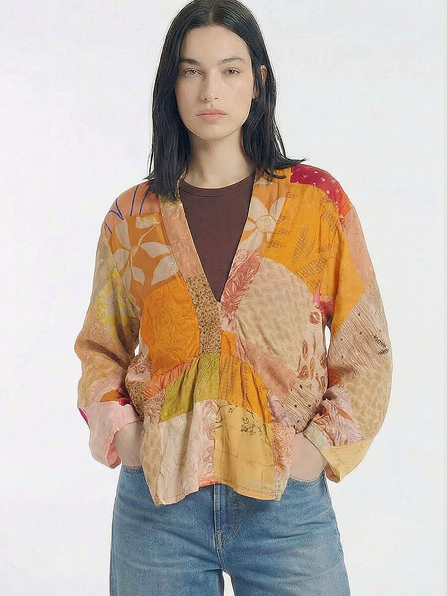 SISSEL EDELBO
Juno Silk Patchwork Top - No.76