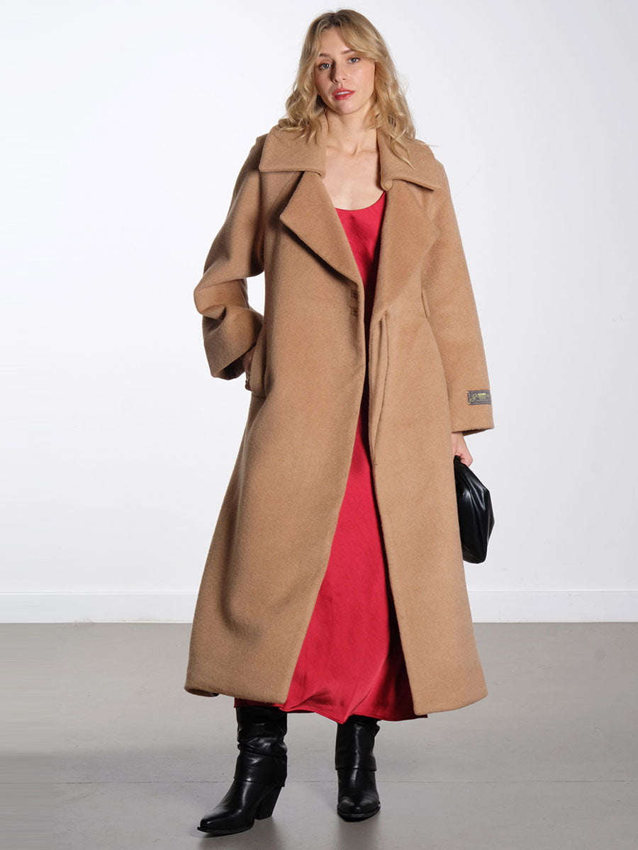 GANNI
Camel Wool Blend Coat