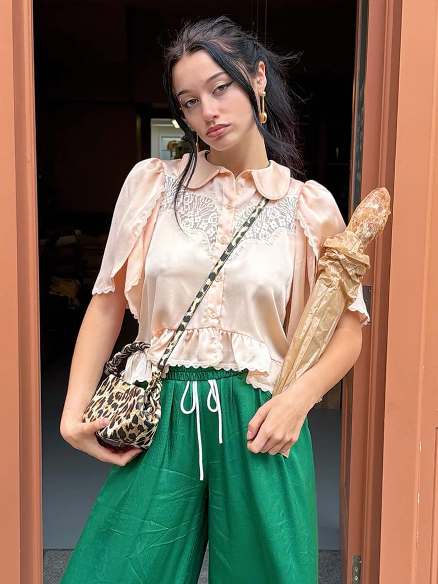 Leopard Mini Ganni Bou Bag