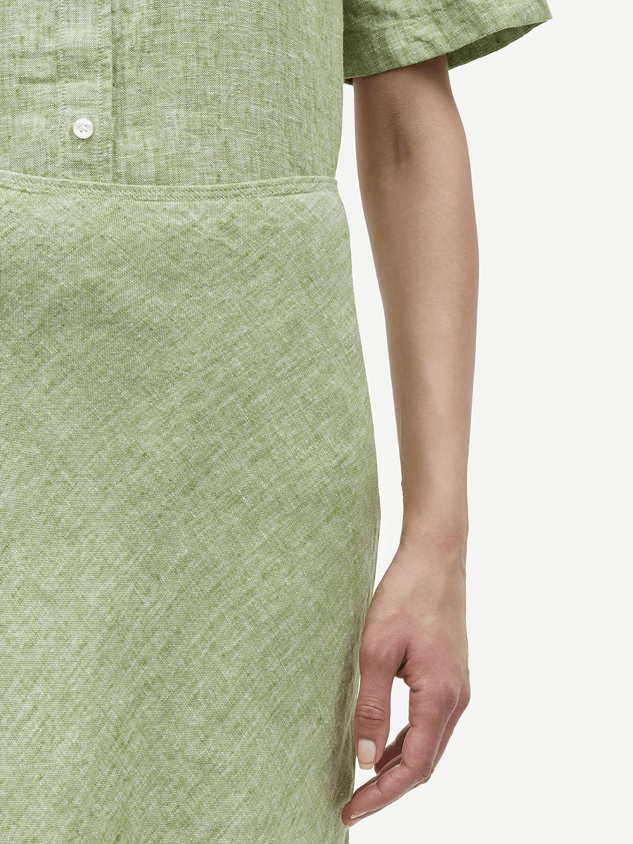 Samsoe Samsoe Saagneta Long Skirt - Peridot Mel 