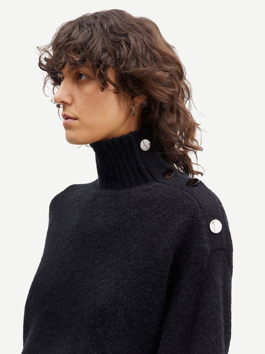 SAMSOE SAMSOE  Mandie Mock Neck Jumper