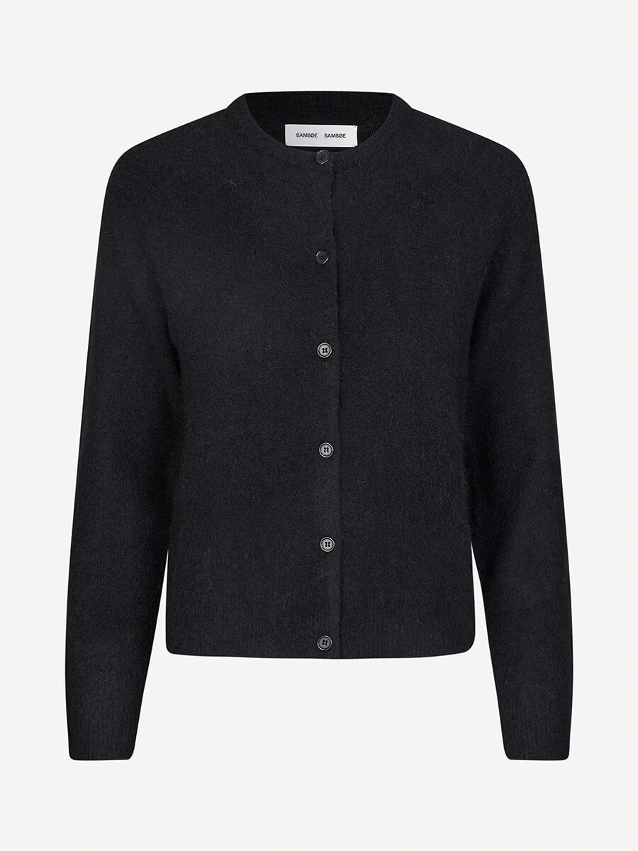 Samsoe-Samsoe-Nor-Short-Cardigan - Black