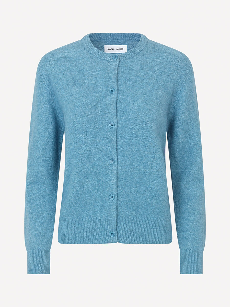 Samsoe-Samsoe-Nor-Short-Cardigan - Blue-Heaven