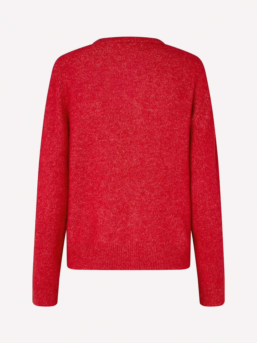 Samsoe-Samsoe-Nor-Short-Cardigan-Scarlet-Sage