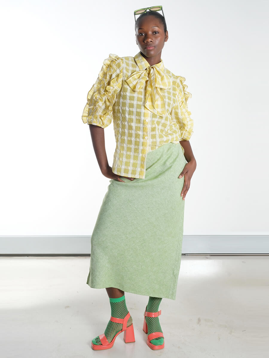 SAMSOE SAMSOE
Saagneta Long Skirt - Peridot Mel