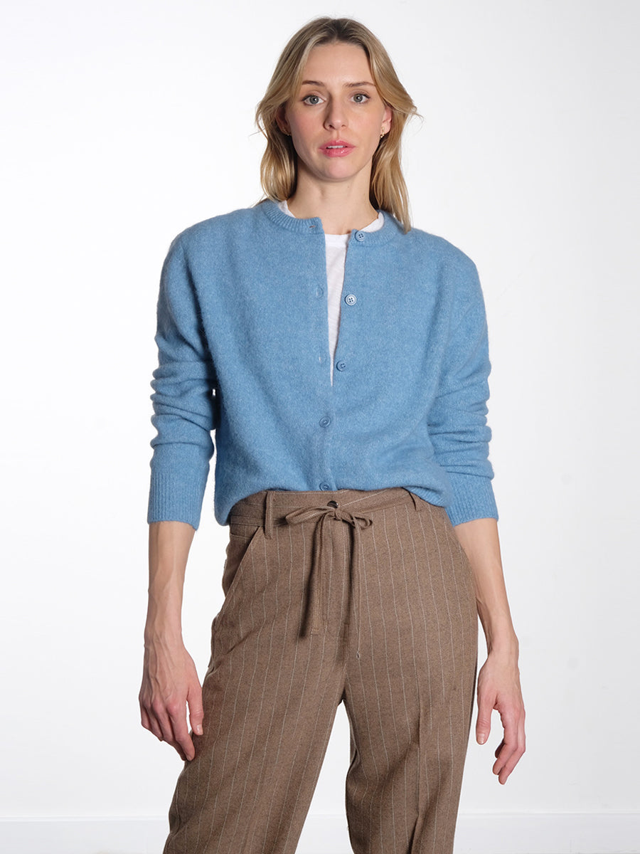 Samsoe Samsoe Nor Short Cardigan - Blue Heaven 