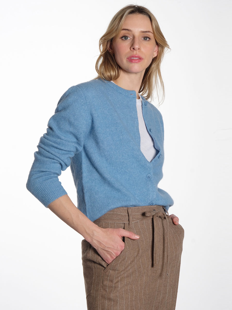 Samsoe Samsoe Nor Short Cardigan - Blue Heaven 